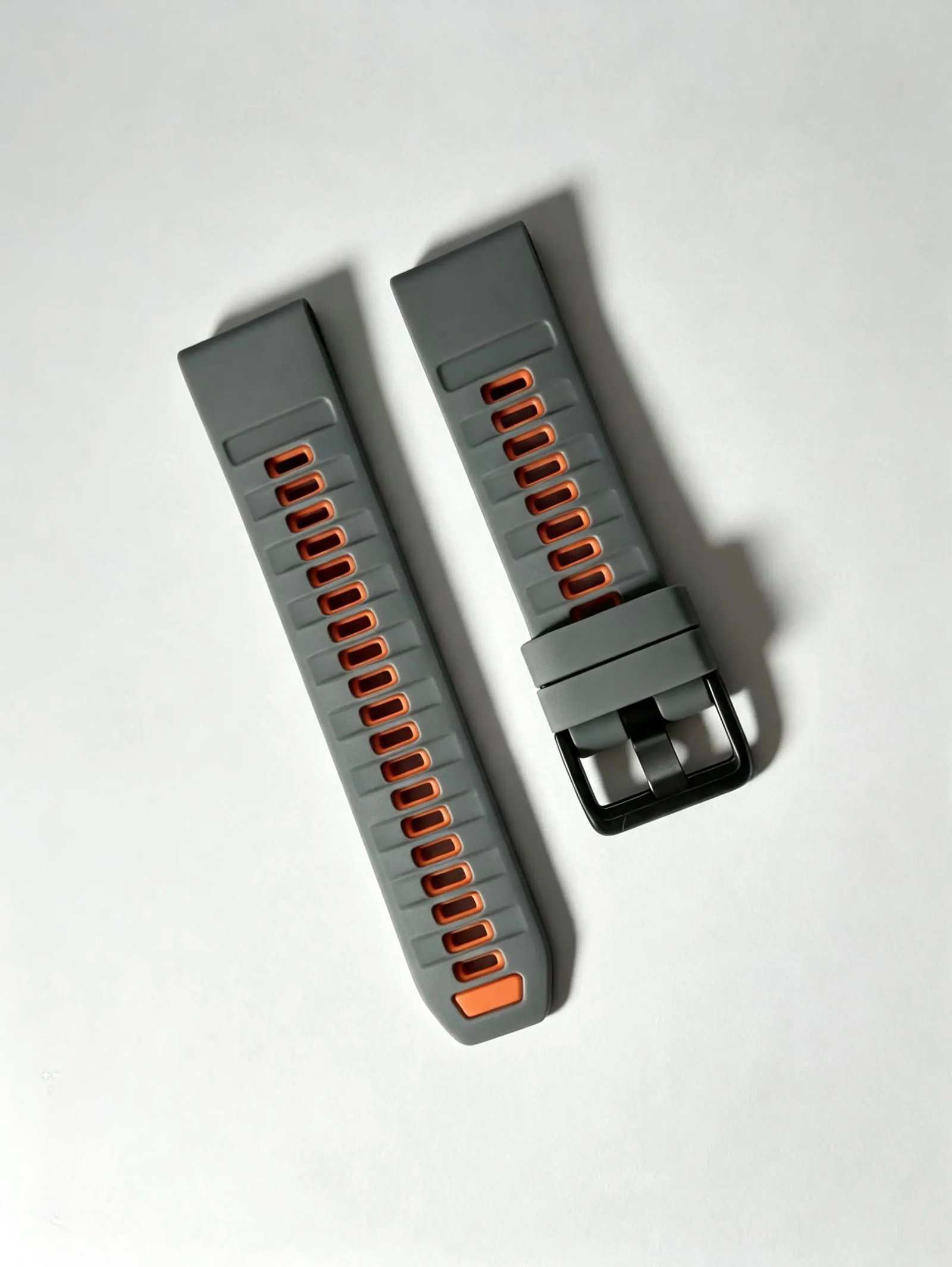 PULSO QUICKFIT GRIS/NARANJA 22 MM
