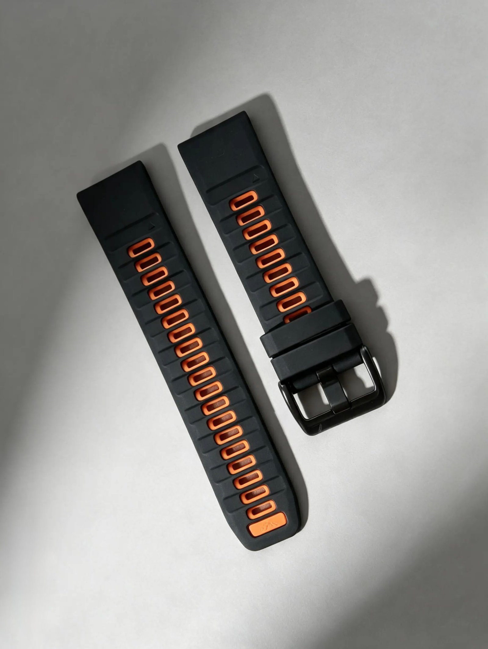 PULSO  QUICKFIT NEGRO/NARANJA CLARO  22 MM