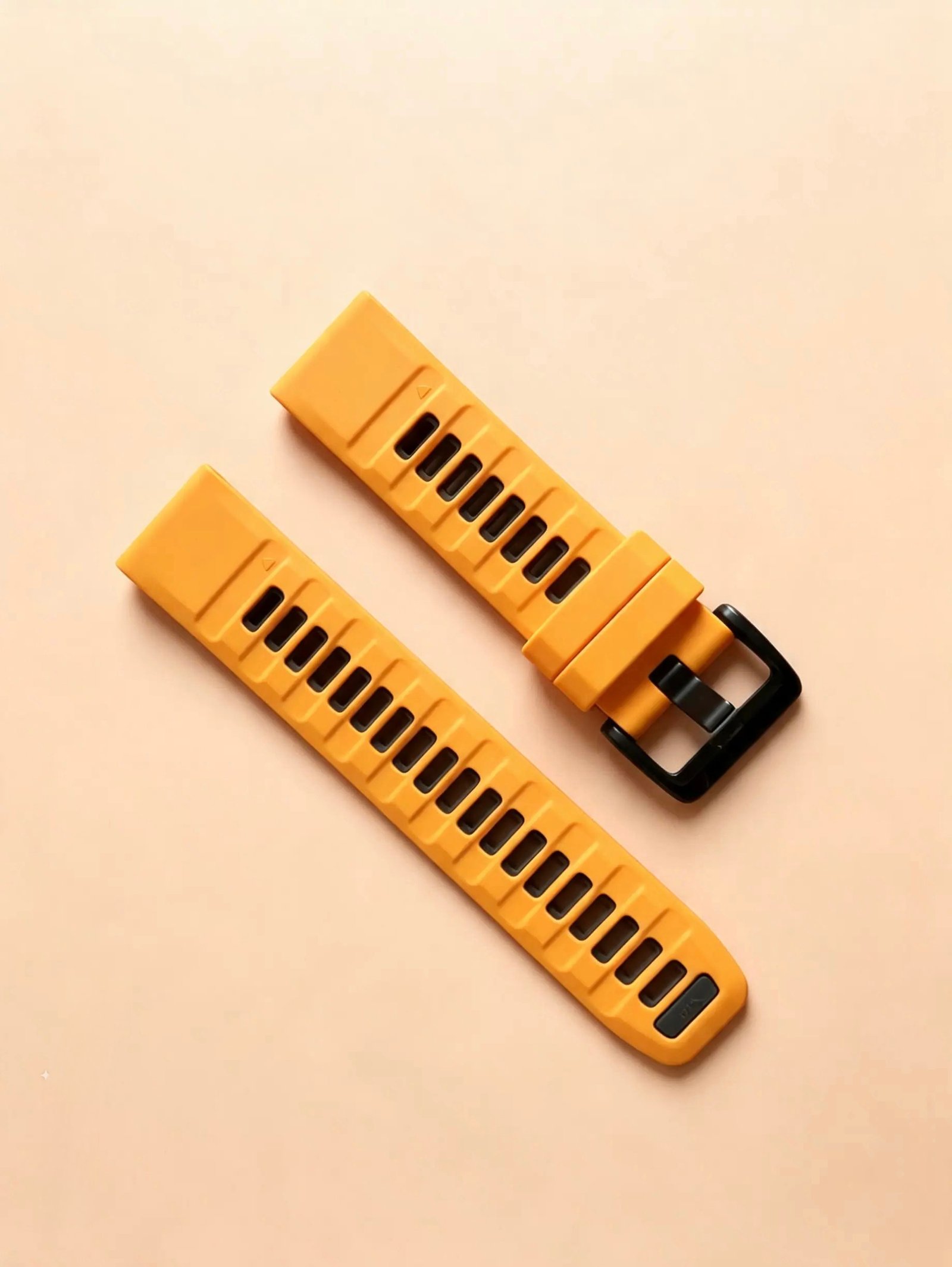 PULSO QUICKFIT NARANJA CLARO/NEGRO 22 MM