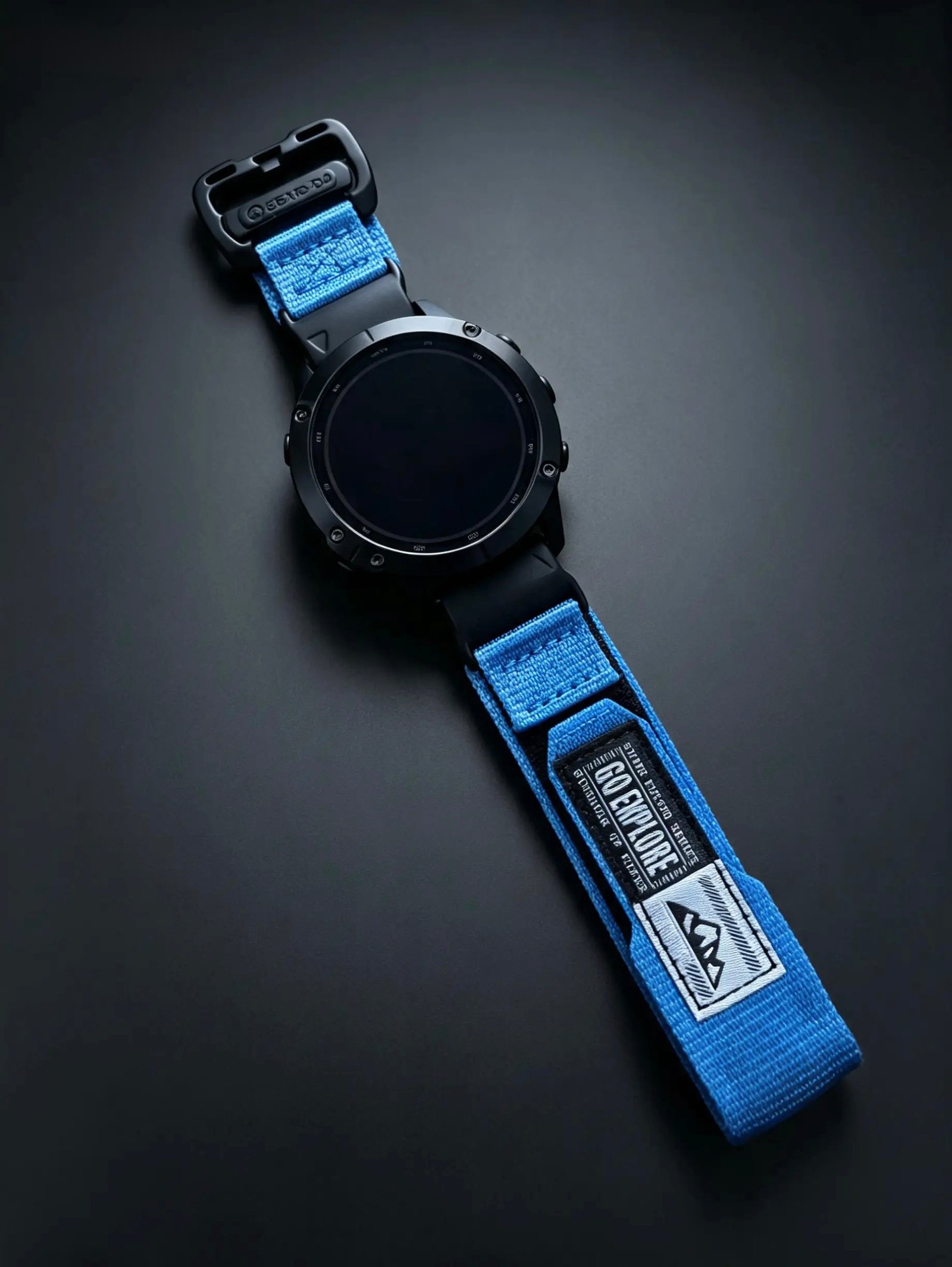 PULSO QUICKFIT VELCRO 22 MM AZUL