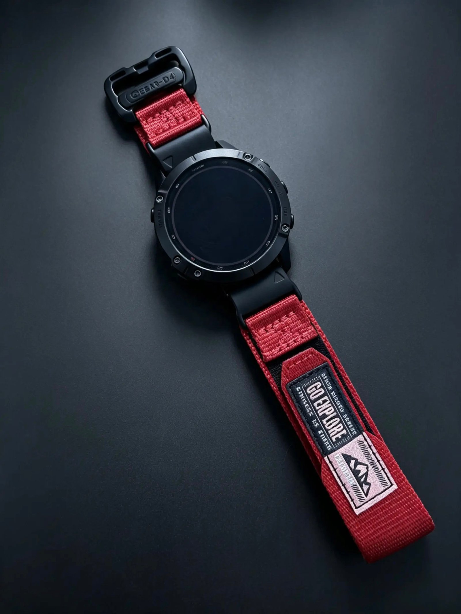 PULSO QUICKFIT VELCRO 22 MM ROJA