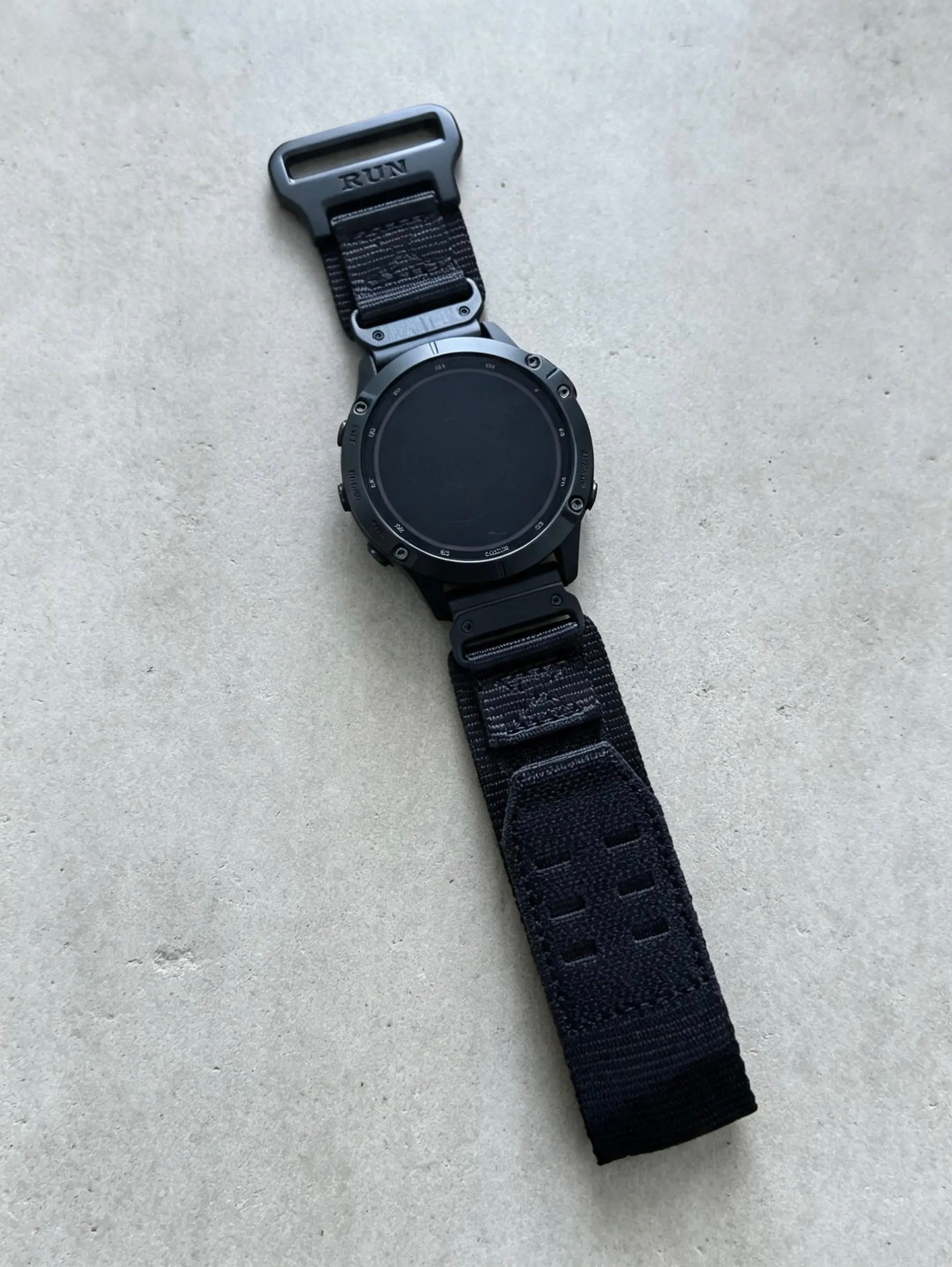 PULSO QUICKFIT VELCRO 22 MM TACTICAL NEGRO