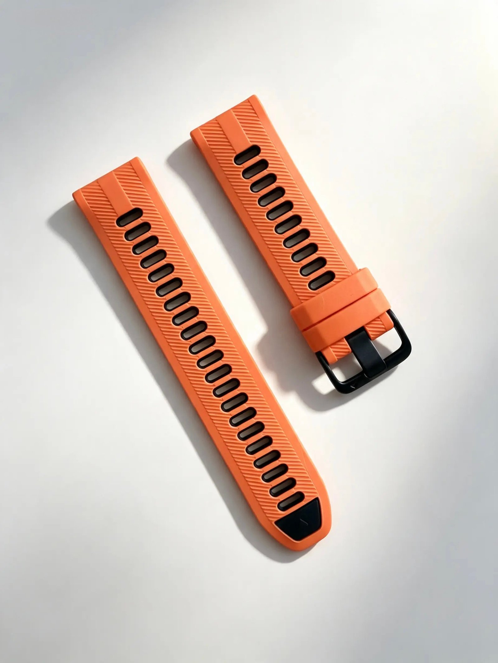 PULSO QUICK RELEASE 22 MM  NARANJA/NEGRO