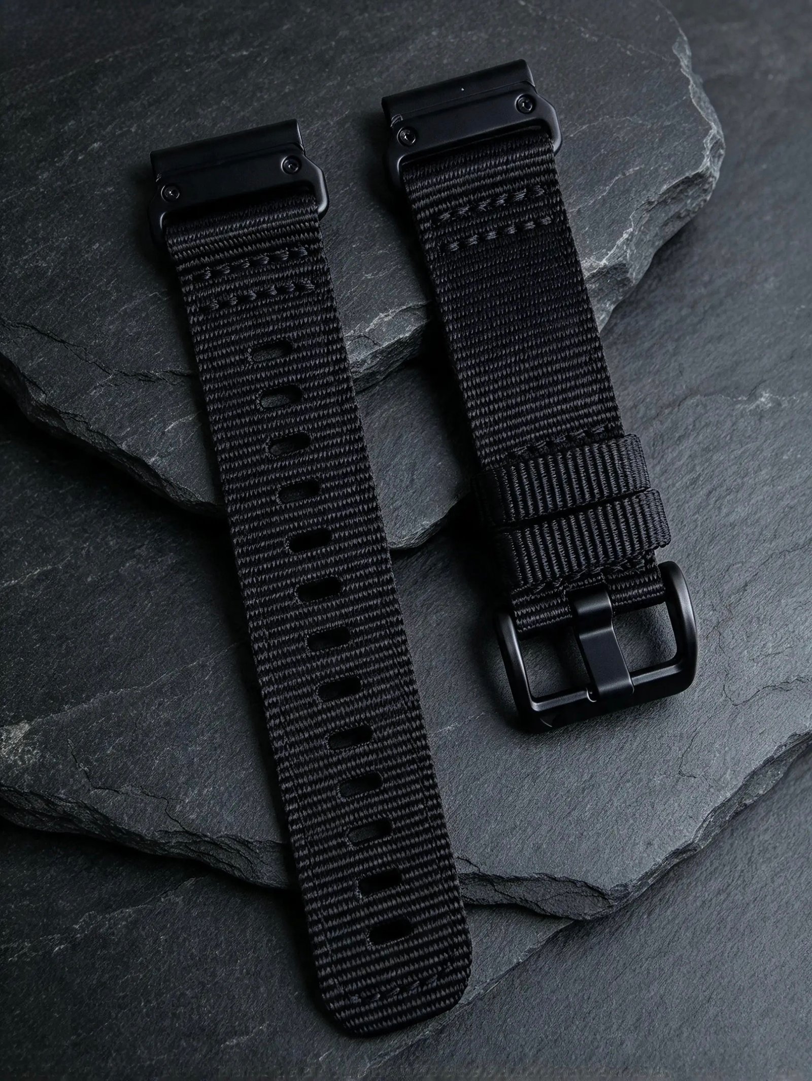 PULSO NYLON QUICKFIT 22 MM NEGRO