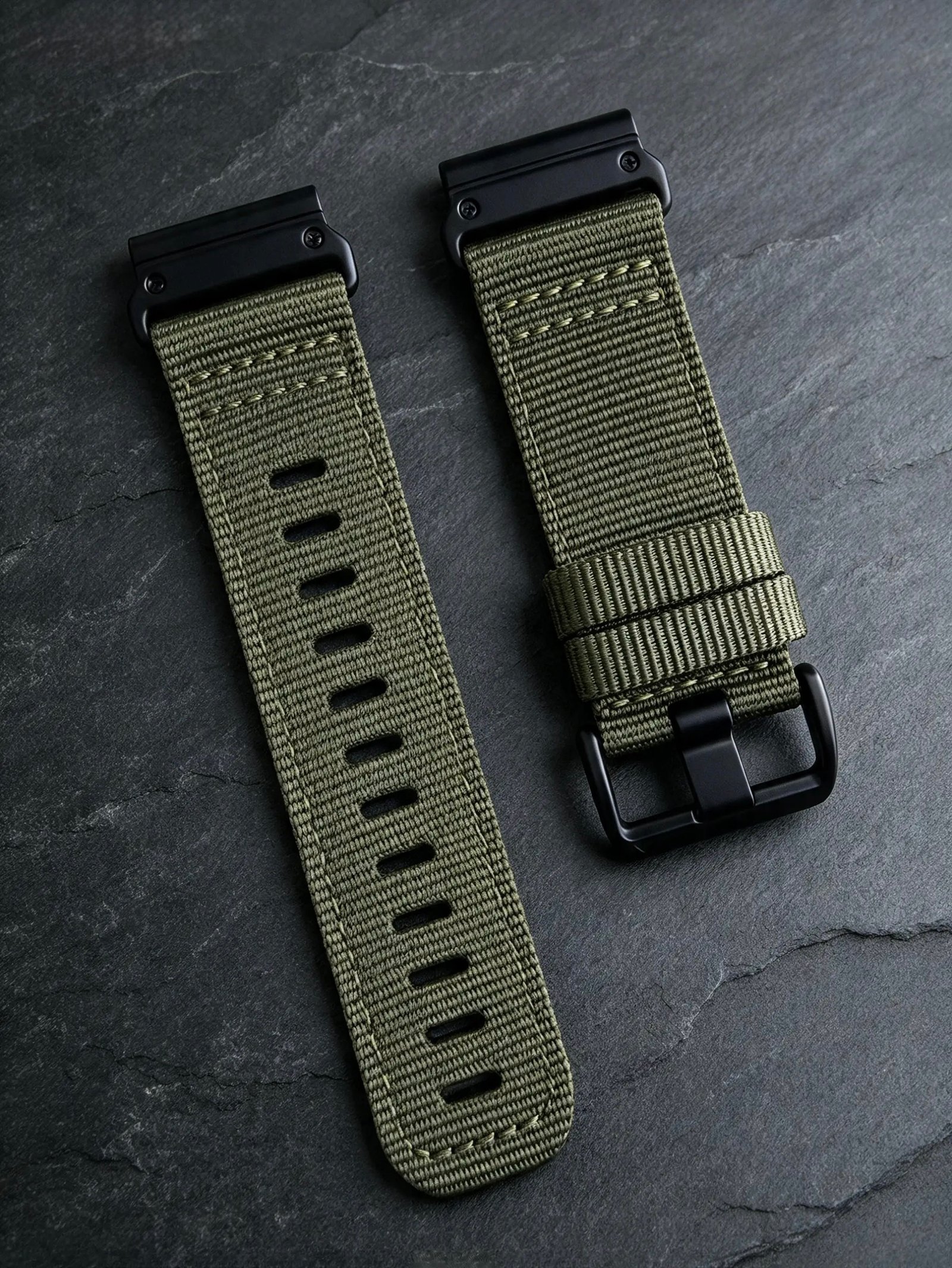 PULSO NYLON QUICKFIT 22 MM VERDE